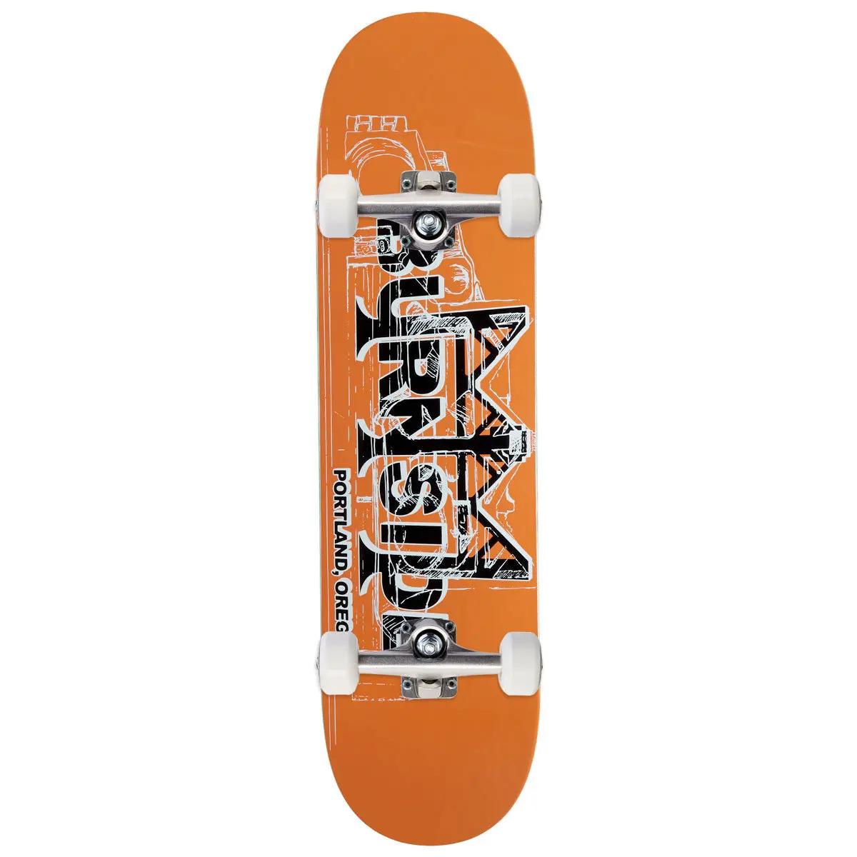 Burnside Bridge Skateboard Complete - Orange - 8.50" 1
