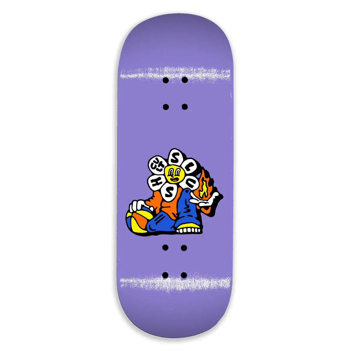Slushcult Ballin Fingerboard Deck - Purple - 34Mm 1