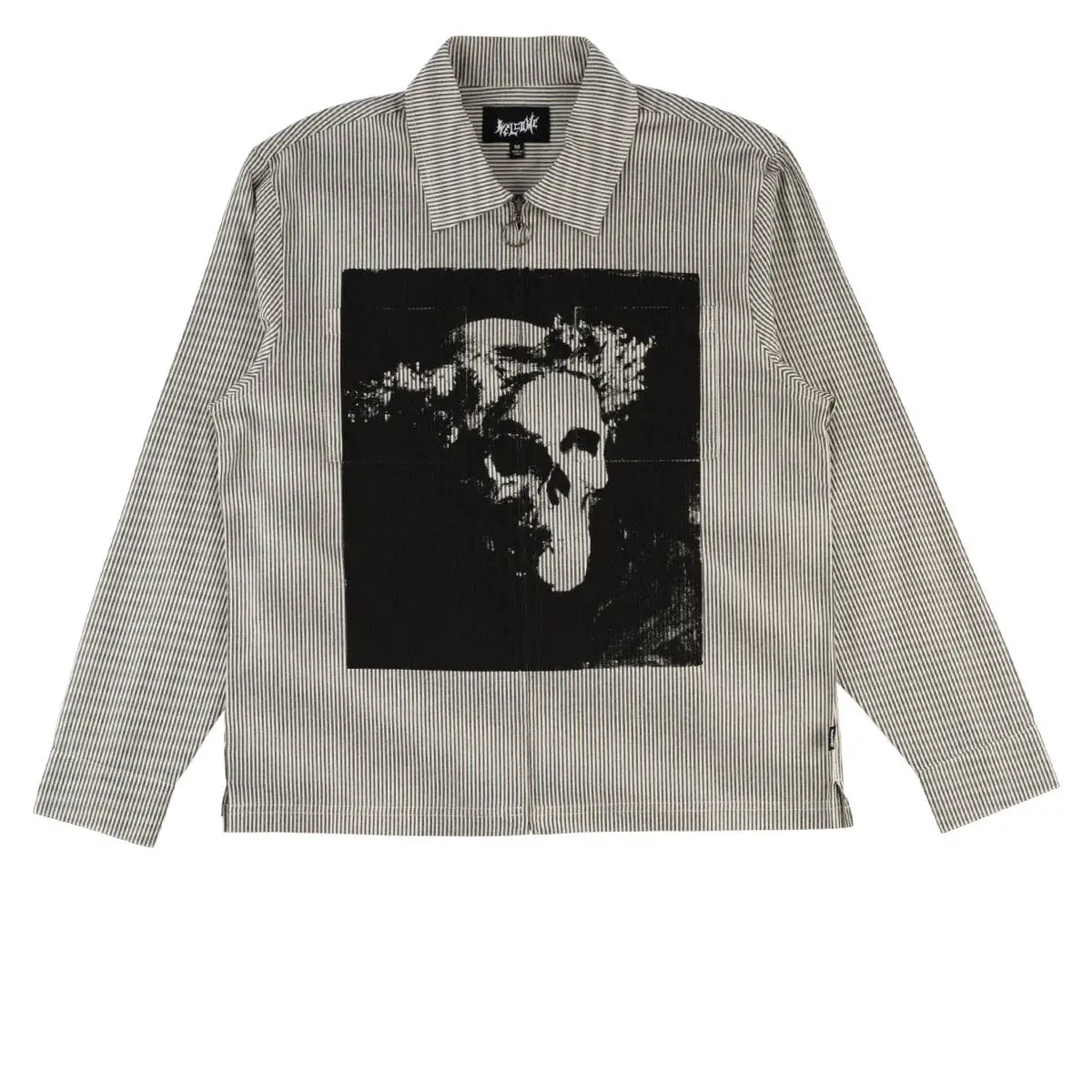 Welcome Crowned Long Sleeve Oxford Shirt - Black 1