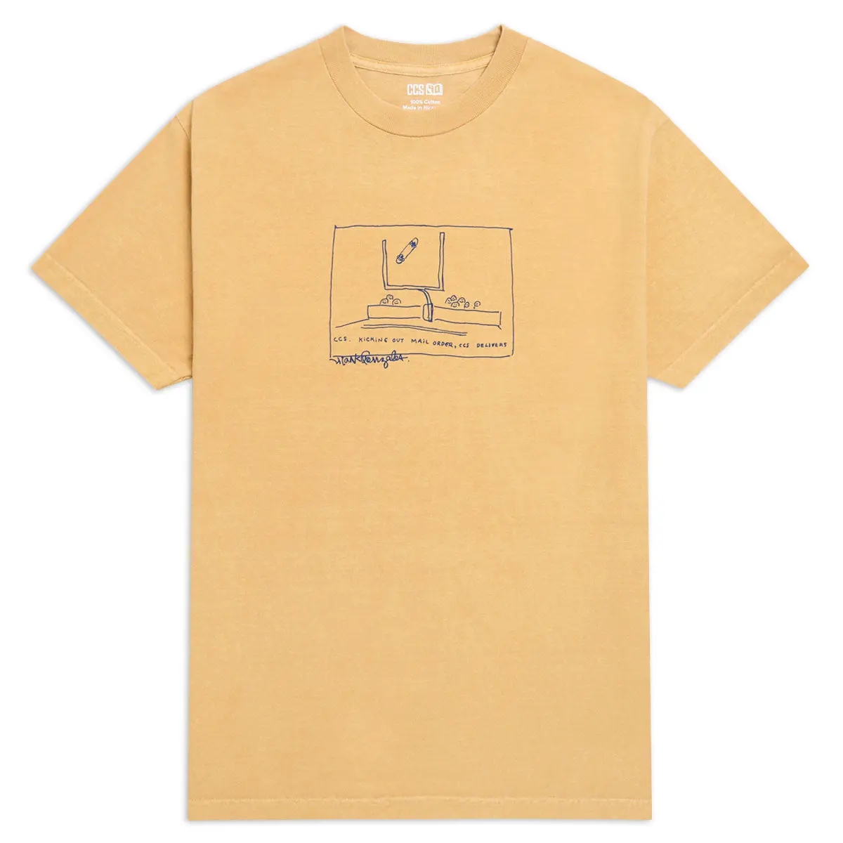 Ccs Gonz 2001 Reissue T-Shirt - Faded Mustard 1