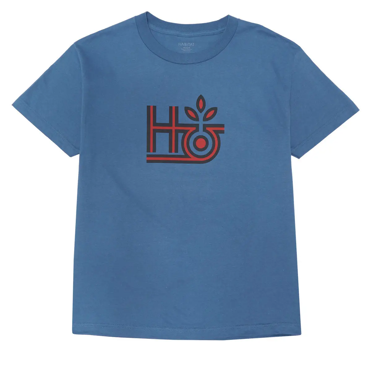 Habitat Pod Logo T-Shirt - Denim Blue 1