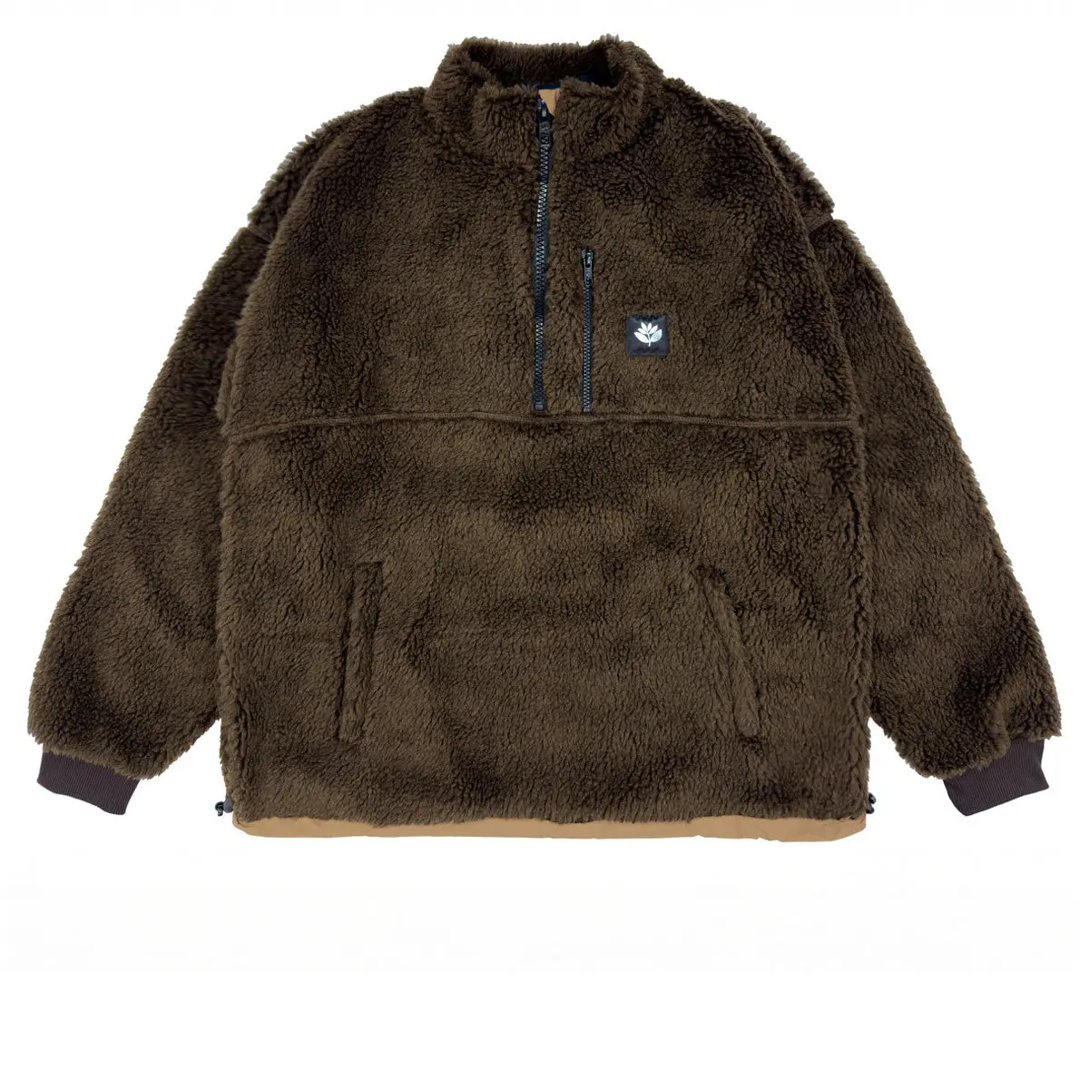 Magenta Meru Highneck Sweater - Brown 1
