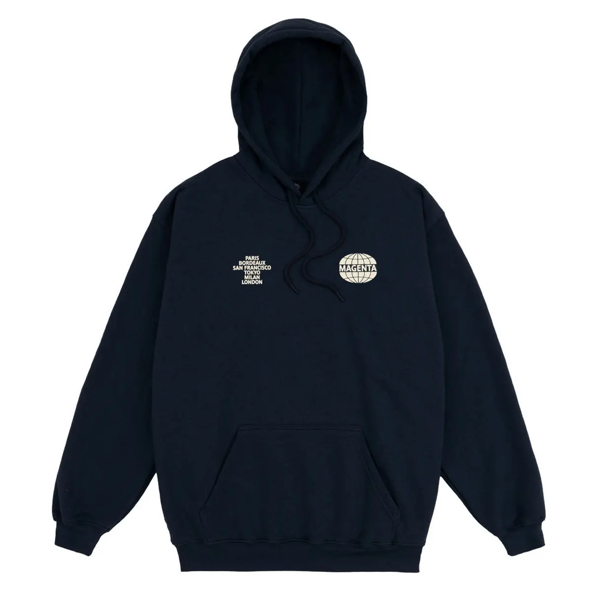 Magenta World Hoodie - Navy Blue 1
