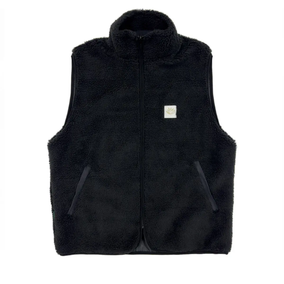 Magenta Norte Sherpa Vest - Black 1