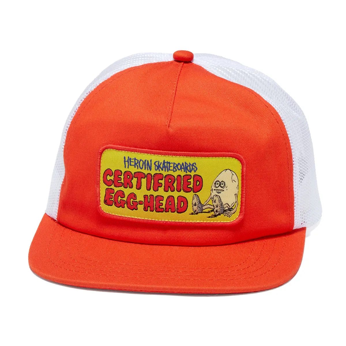 Heroin Certifried Trucker Hat - Orange 1