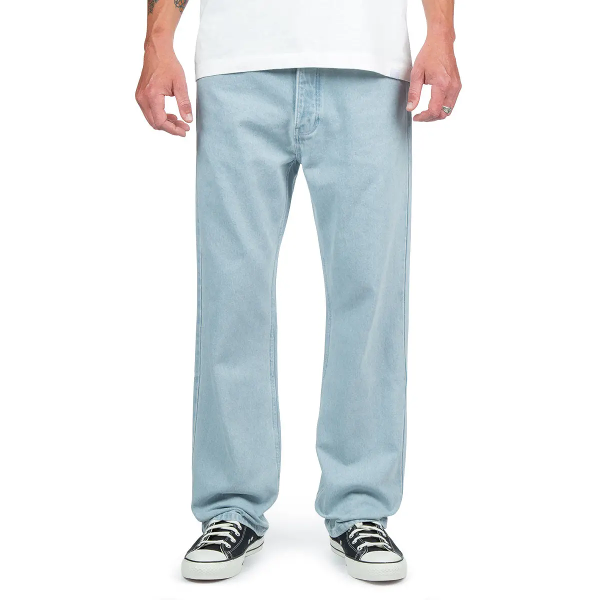Ccs Western Straight Denim Jeans - Bleach Wash 1
