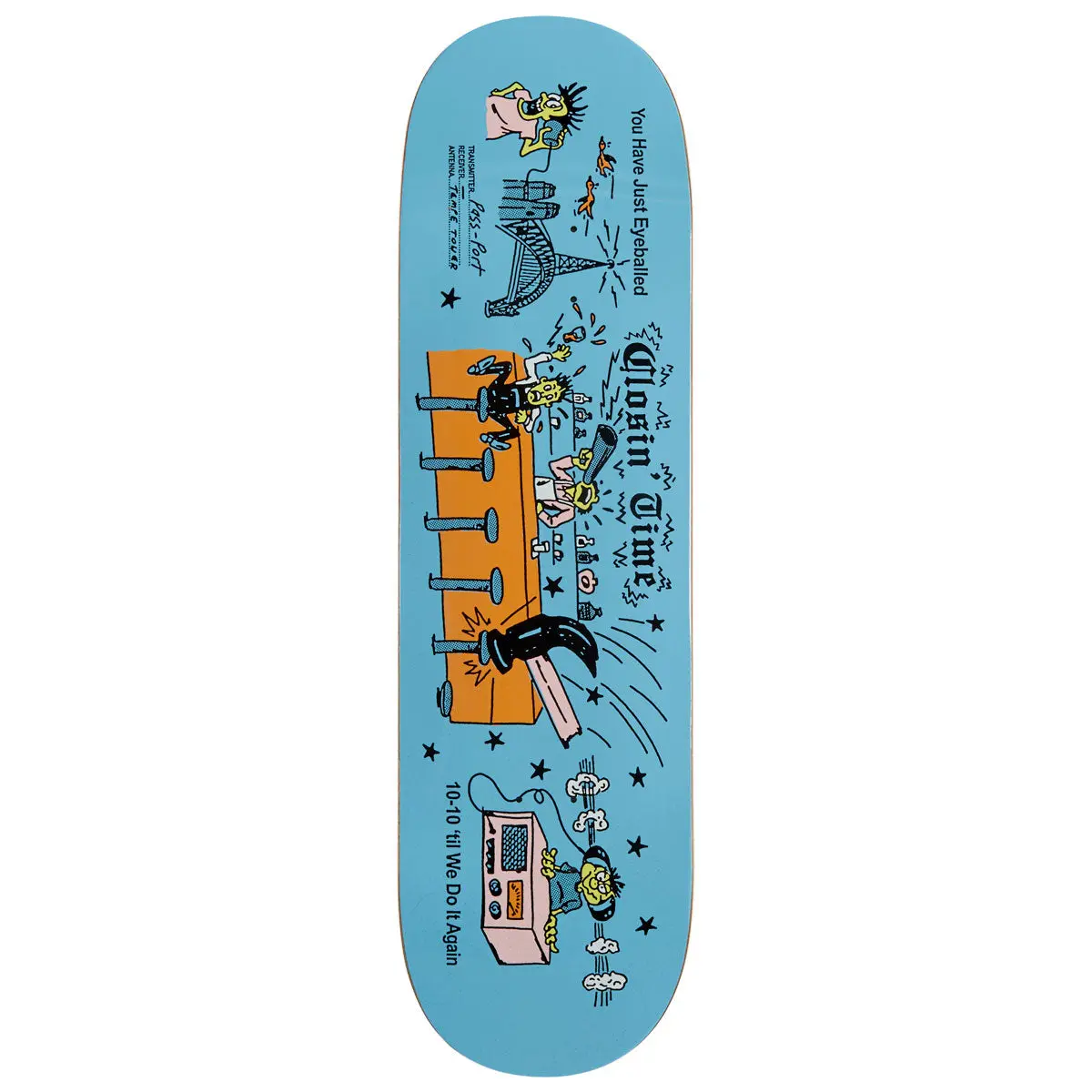 Passport Eyeball Series Closin Time Skateboard Deck - 8.874" 1