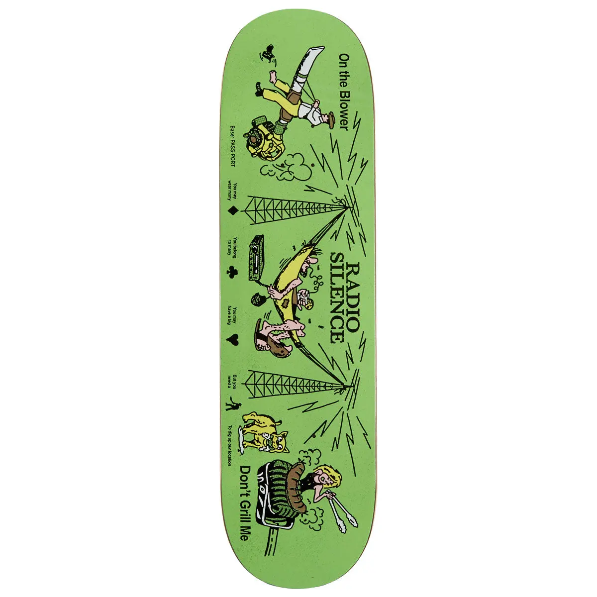 Passport Eyeball Series Radio Silence Skateboard Deck - 8.50" 1