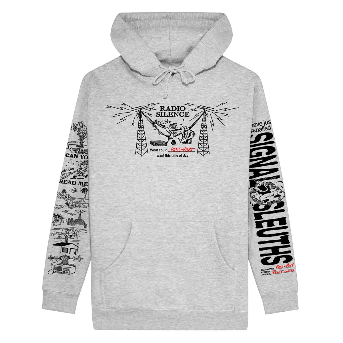 Passport Radio Silence Hoodie - Ash 1