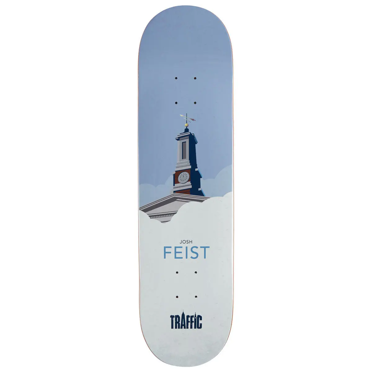 Traffic Josh Feist Cloud City Skateboard Deck - 8.25" 1