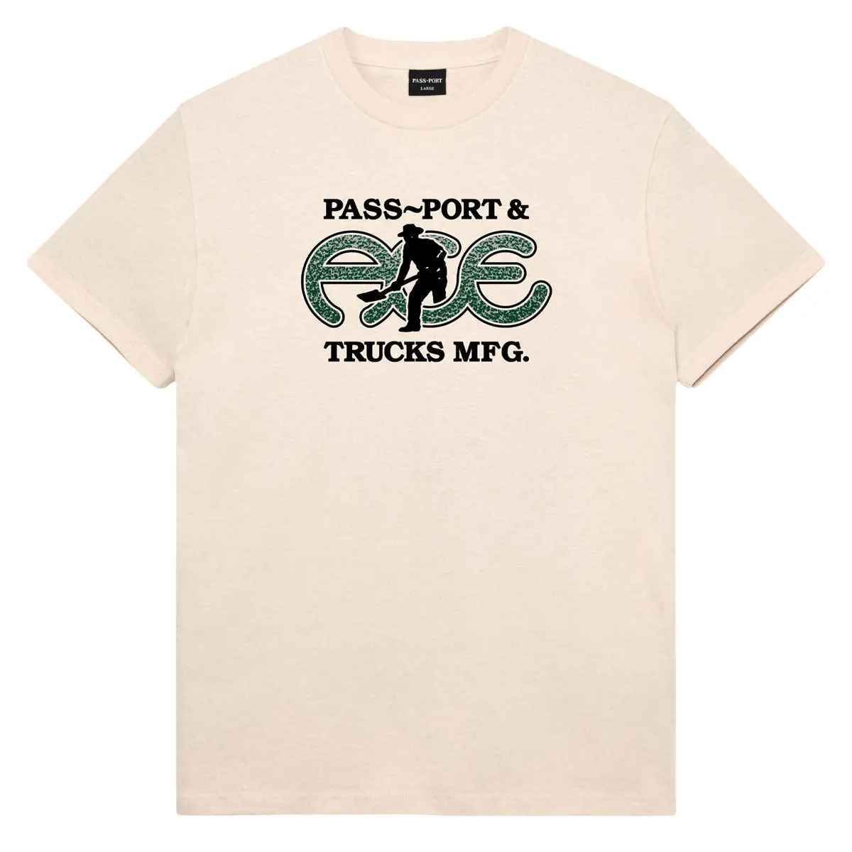 Ace X Passport Hammertone T-Shirt - Natural 1