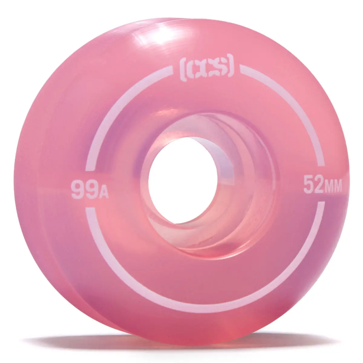 Ccs Clear 99A Skateboard Wheels - Pink - 52Mm 1