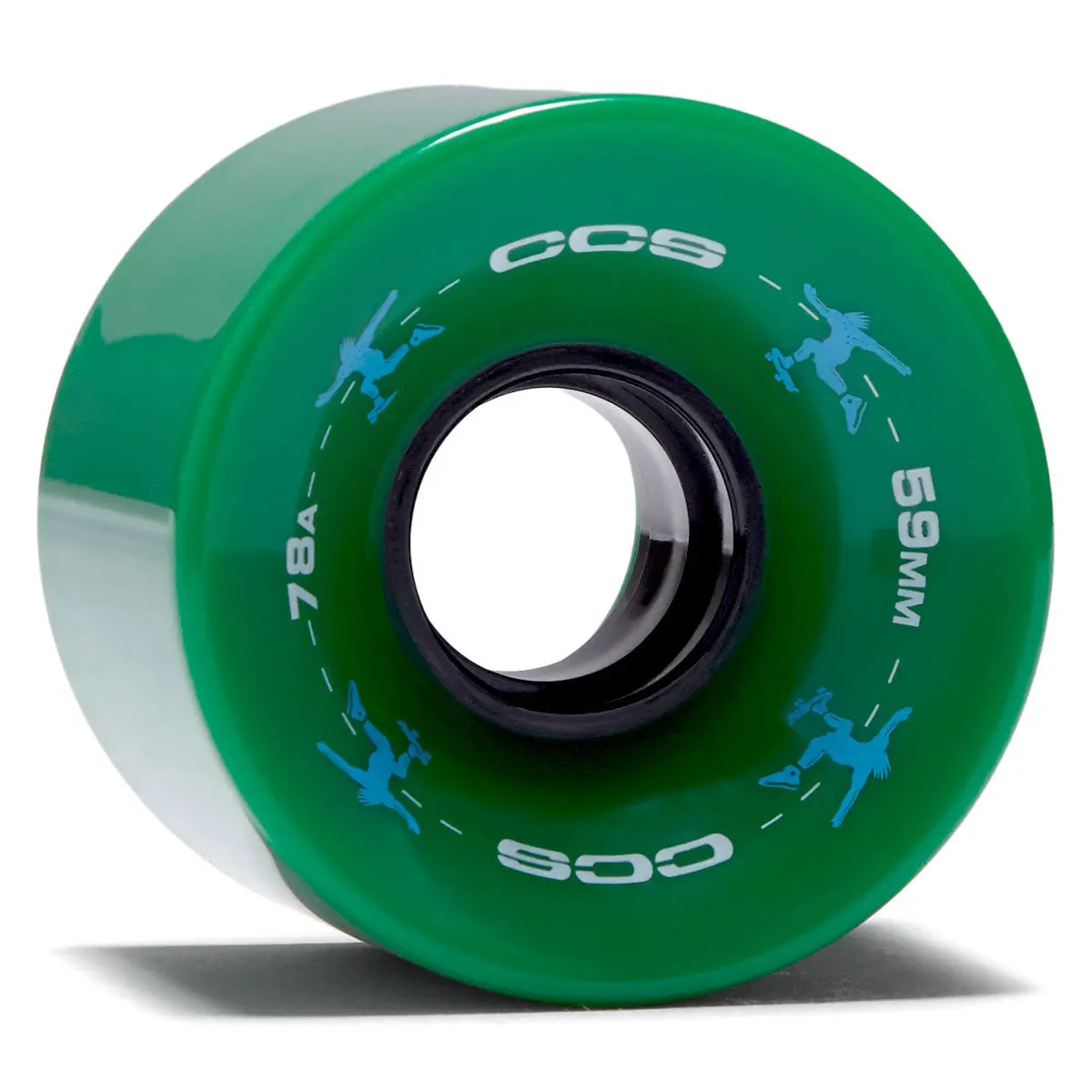 Ccs Retro Cruiser 78A Skateboard Wheels - Green - 59Mm 1