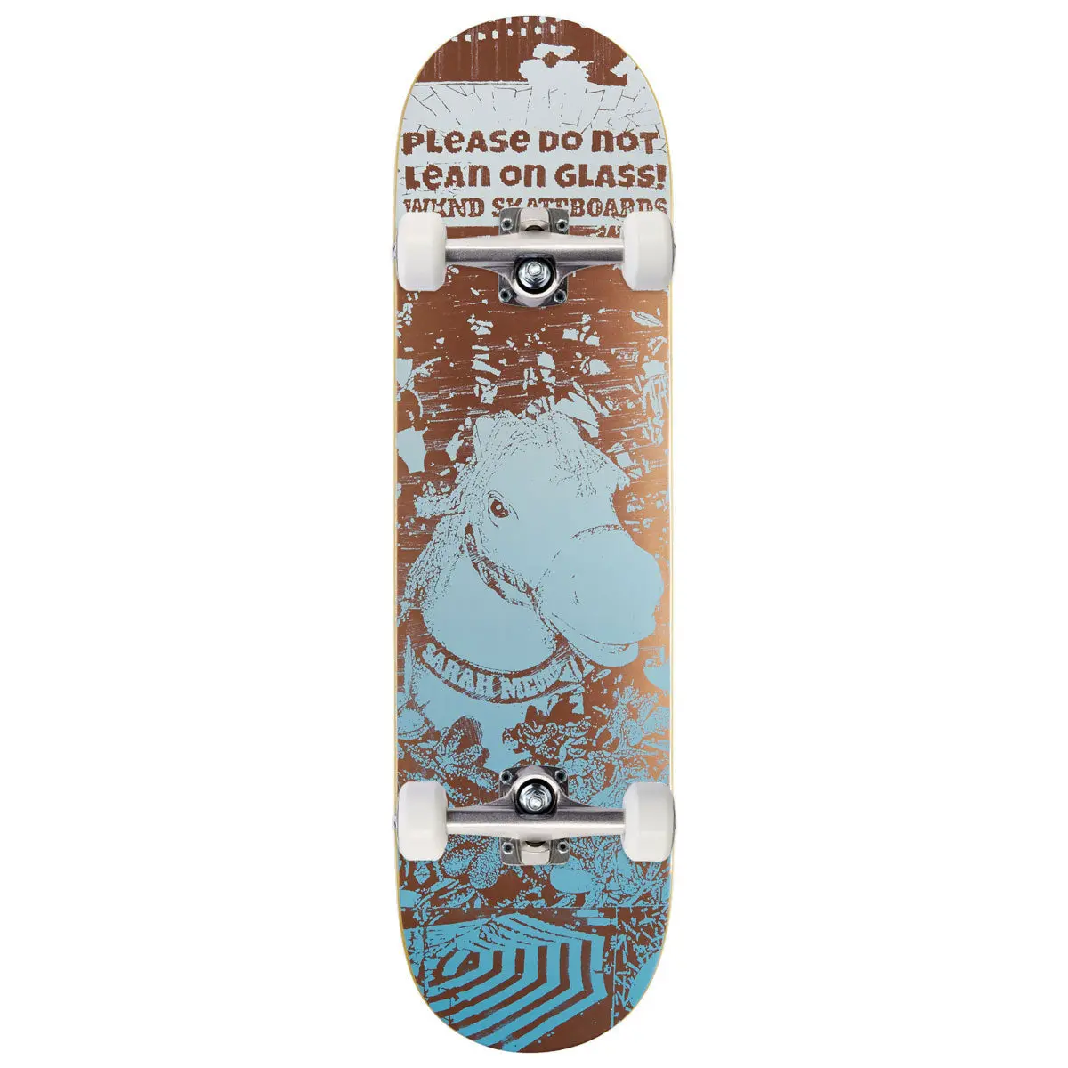 Wknd Please Do Not Lean On Glass Sarah Meurle Wb Skateboard Complete - Multi - 8.125" 1