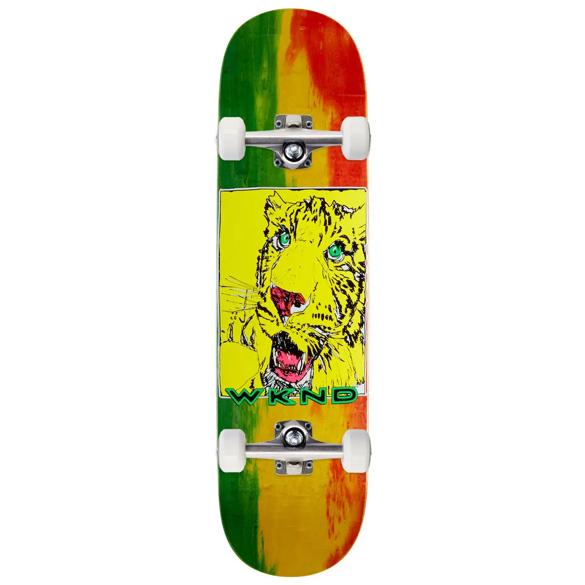 Wknd Tiger Team Sn Skateboard Complete - Tie Dye - 8.125" 1