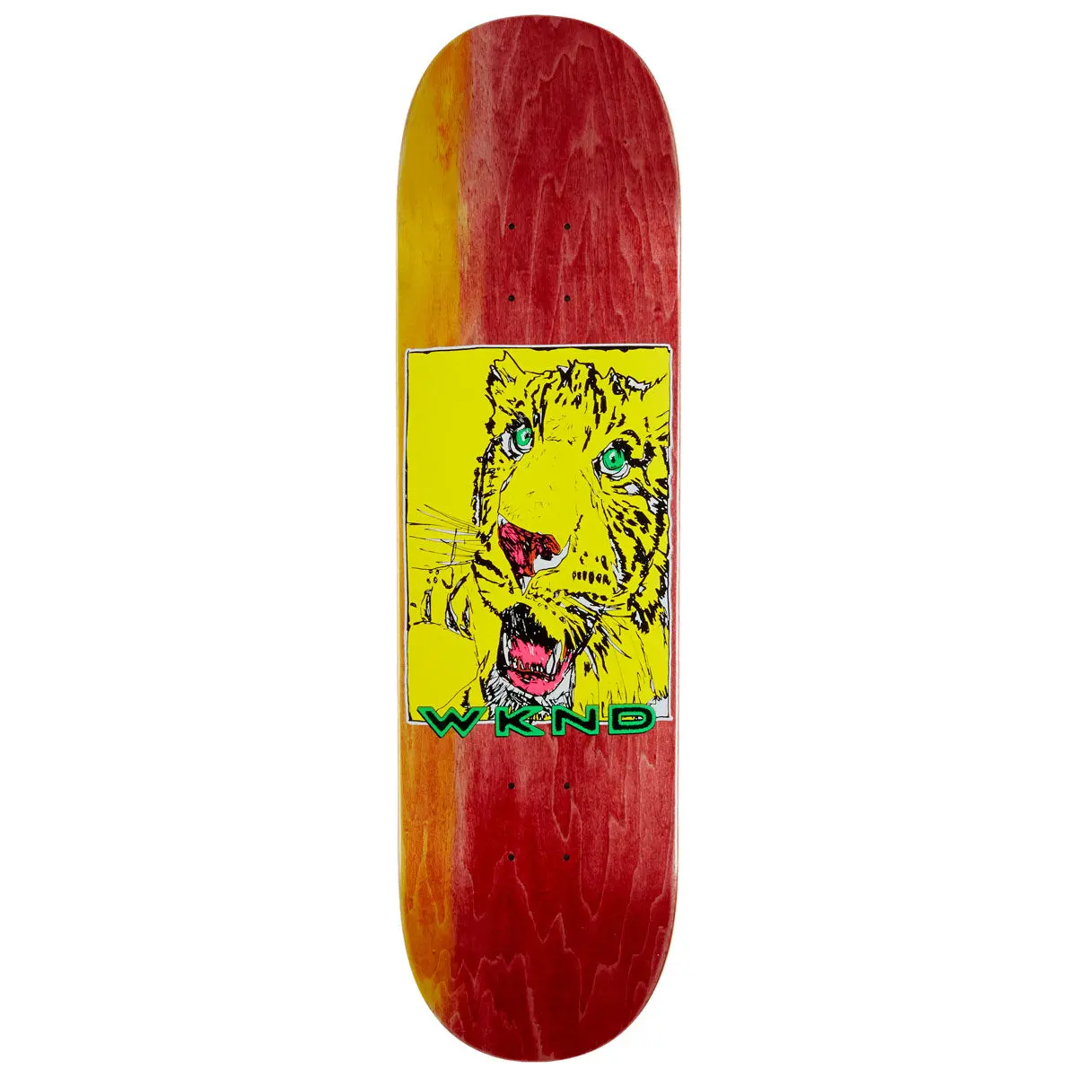 Wknd Tiger Team Ps Skateboard Deck - Tie Dye - 8.375" 1