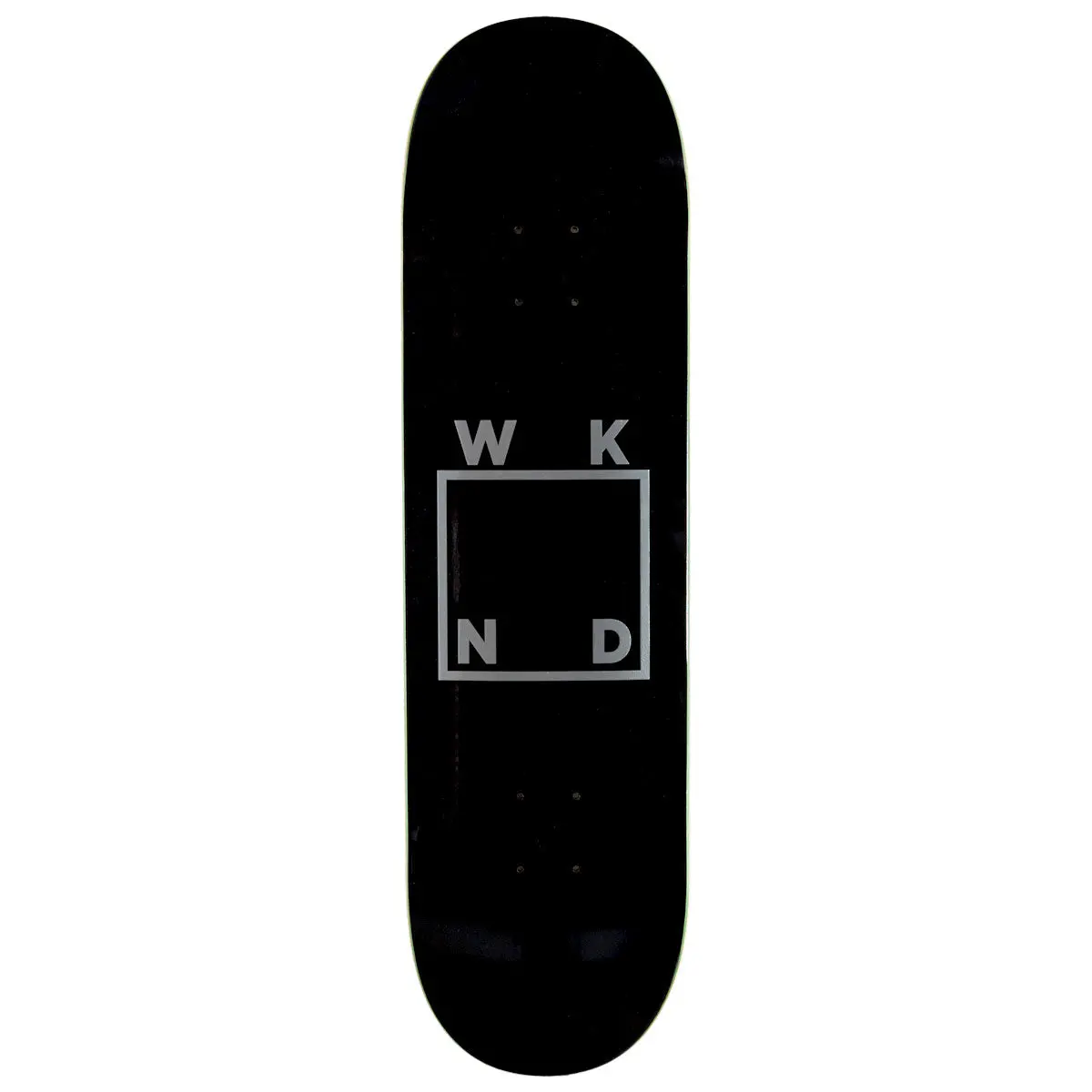 Wknd Logo Ps Skateboard Deck - Black - 8.375" 1