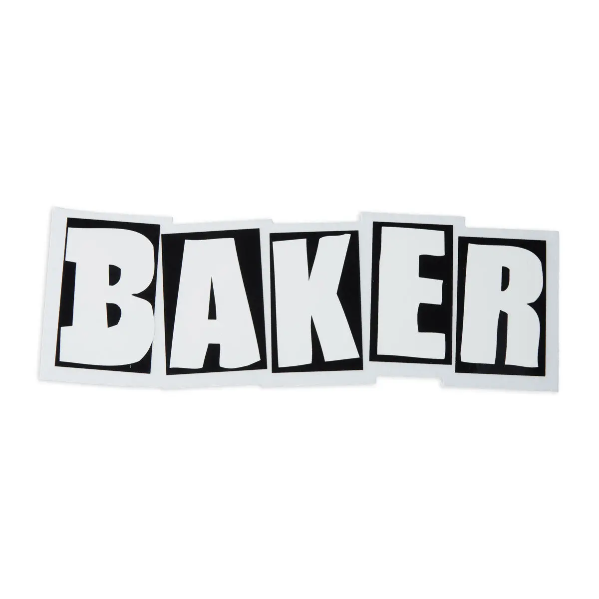 Baker Brand Logo Sticker - Black/White - Sm 1
