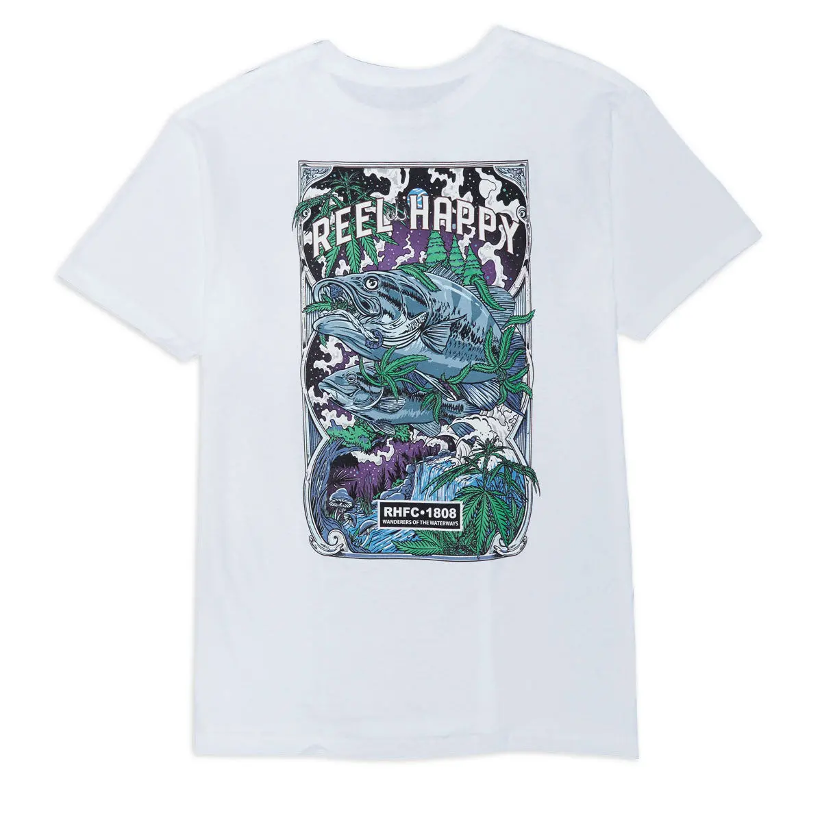 Reel Happy Night Trippers T-Shirt - White 1