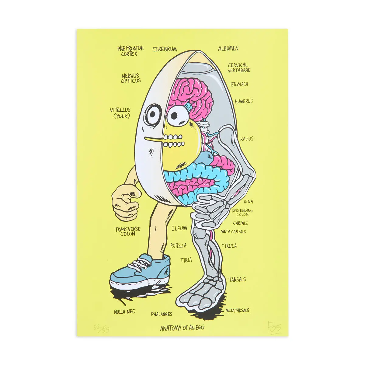 Pragmatic Prints X Fos Egg Print - Yellow 1