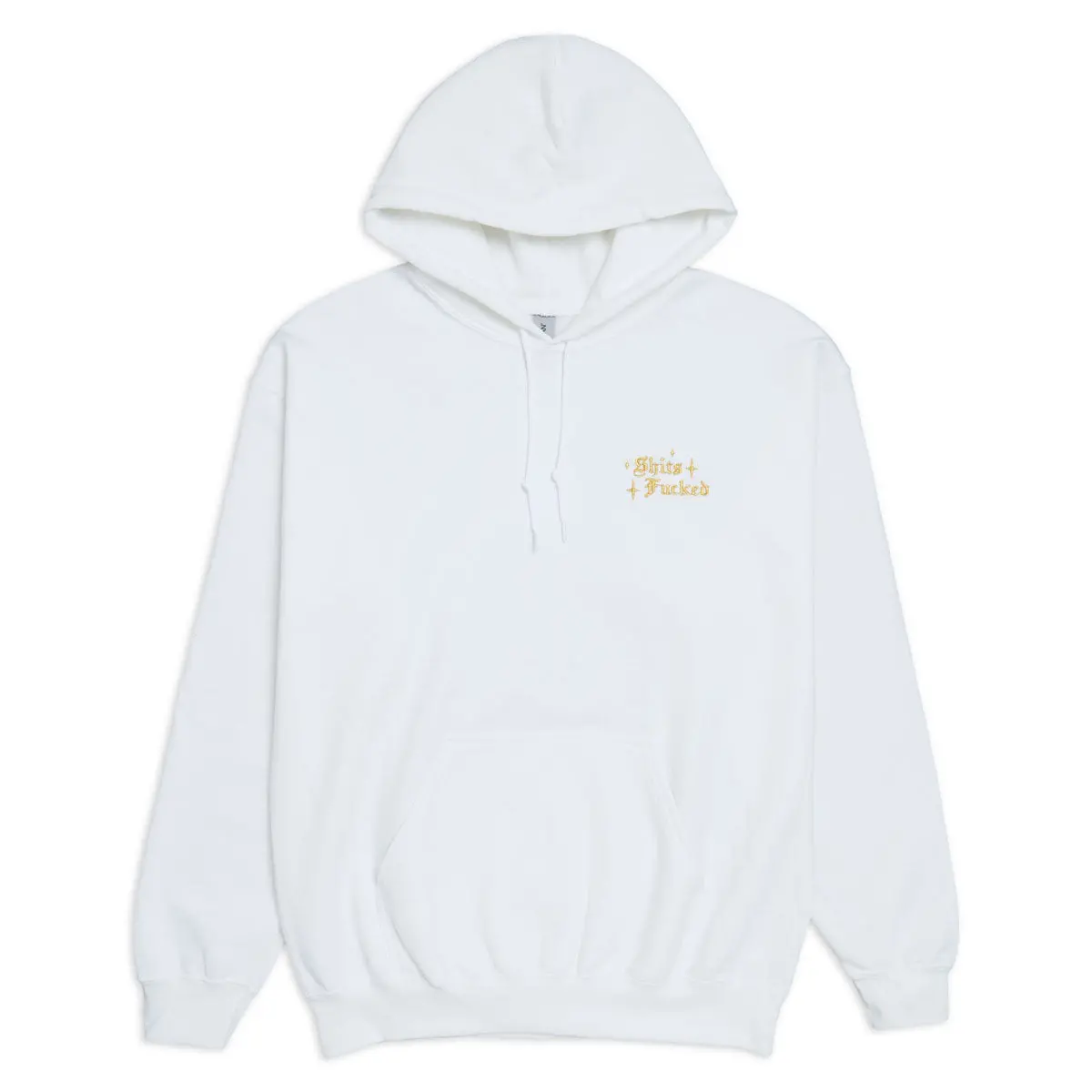 Designer Trash Mini Fucked Hoodie - White 1