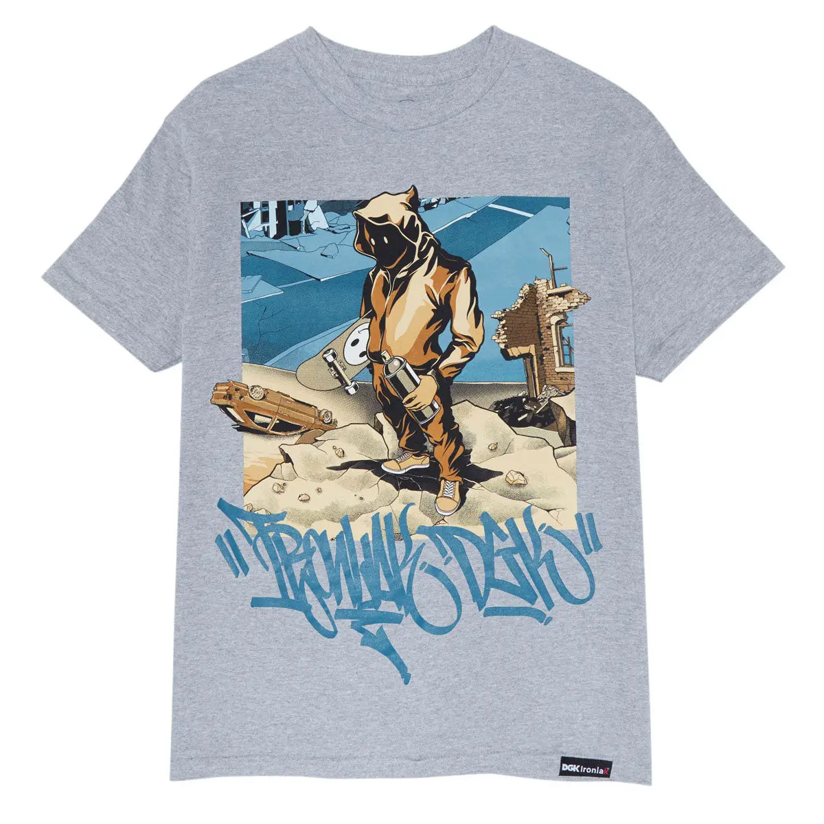 Dgk X Ironlak Laquer T-Shirt - Heather Gray 1
