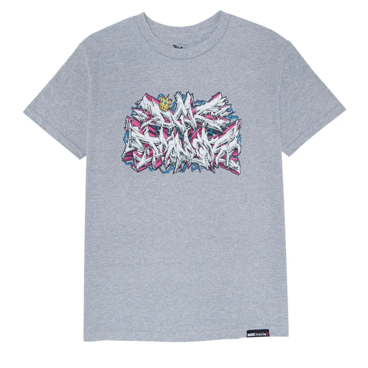 Dgk X Ironlak Volts T-Shirt - Heather Gray 1