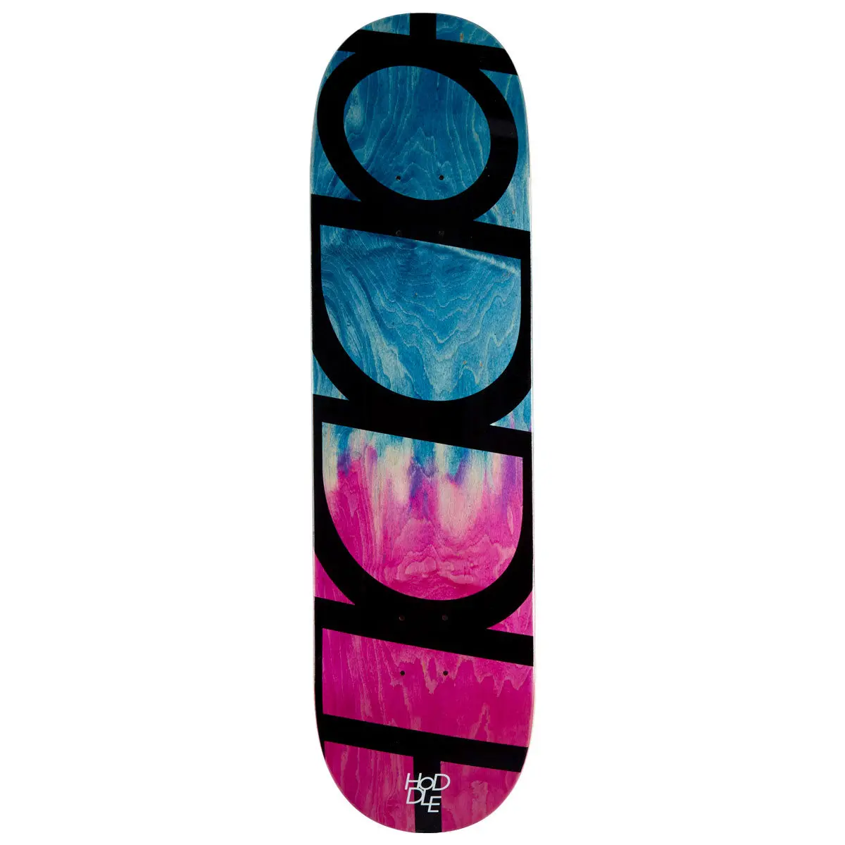 Hoddle Logo Skateboard Deck - Blue/Pink Stain - 8.50" 1