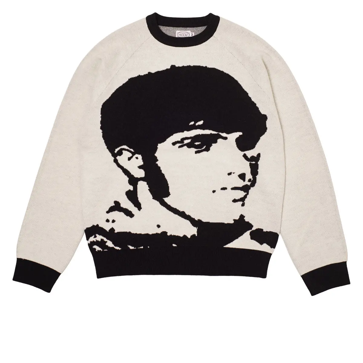 Hoddle Sane Reaction Knit Sweater - White/Black 1