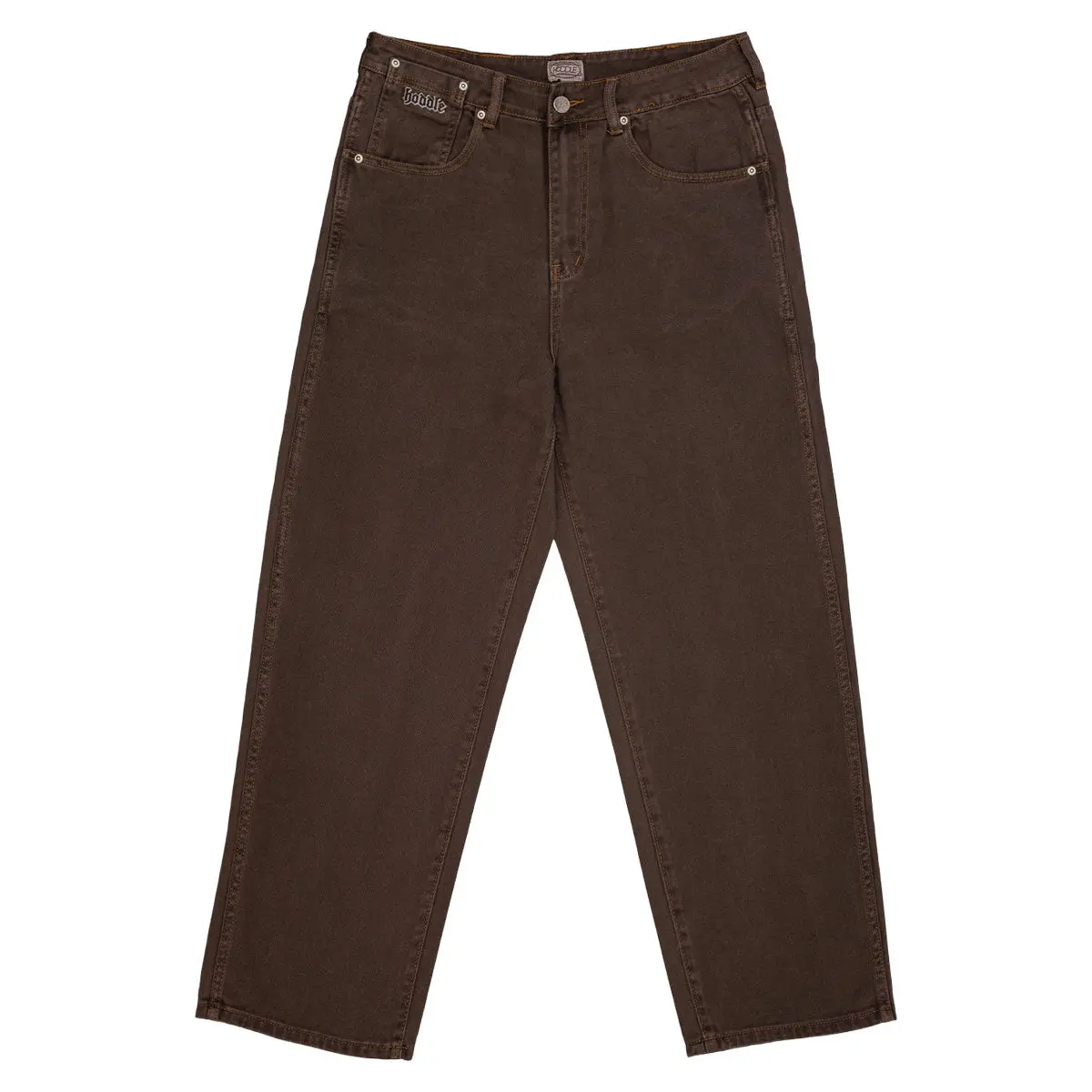 Hoddle Ranger Jeans - Brown Contrast Stitch 1