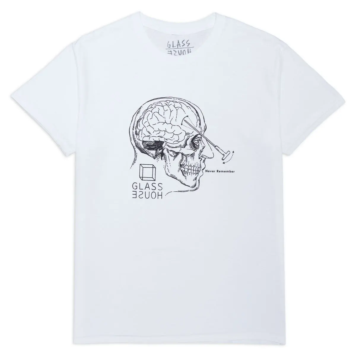 Glass House Lobotomy T-Shirt - White 1