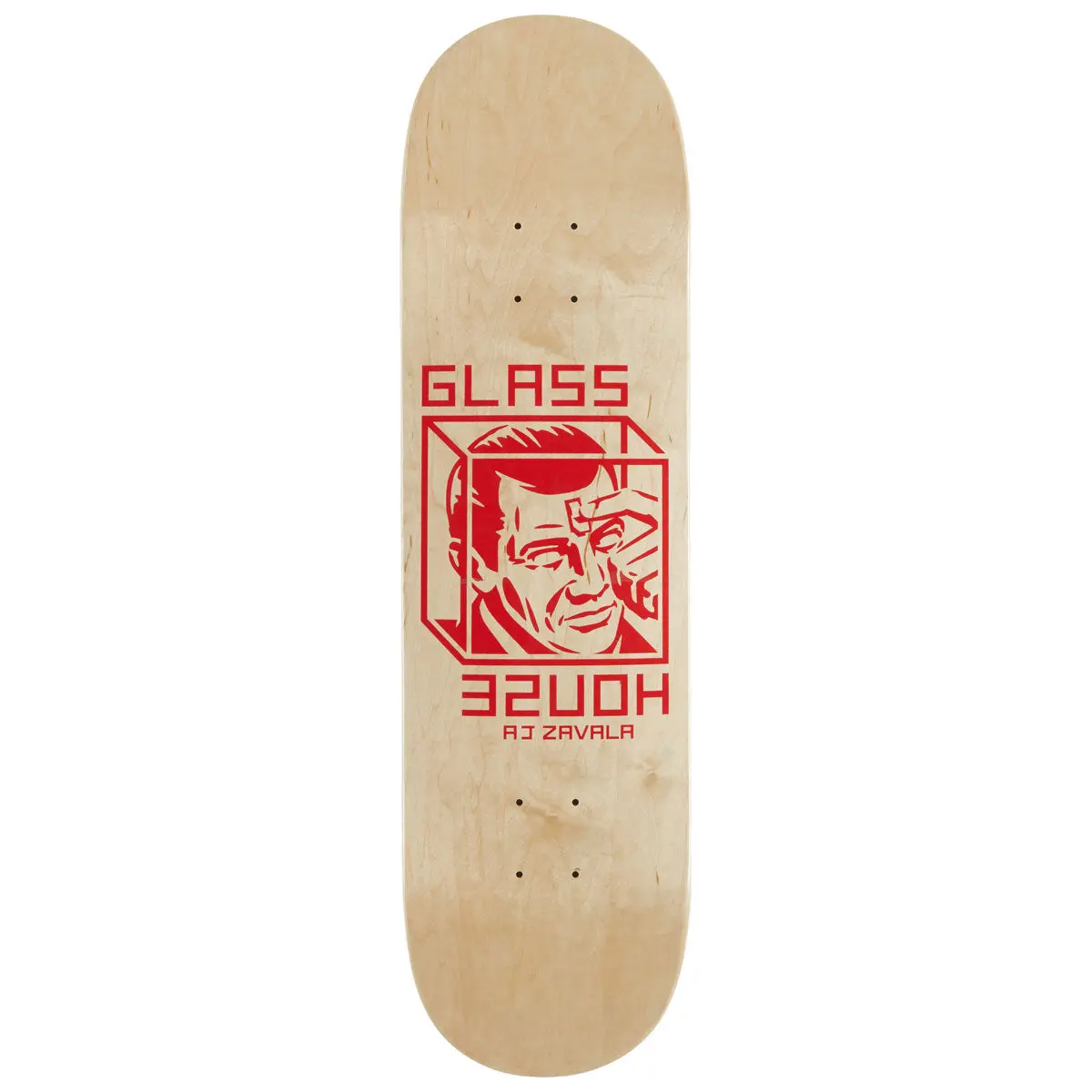 Glass House Zavala House Arrest Skateboard Deck - Natural Bottom/Assorted Top - 8.375" 1