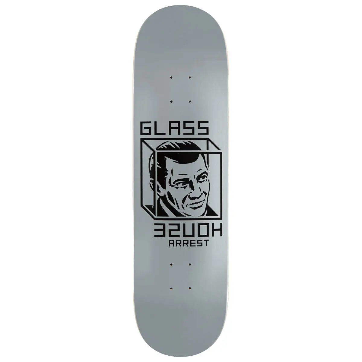Glass House House Arrest Skateboard Deck - Metallic Silver - 8.50" 1