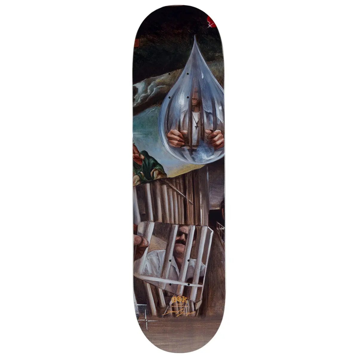 Dgk X Godfitti No.4 Skateboard Deck - 8.25" 1