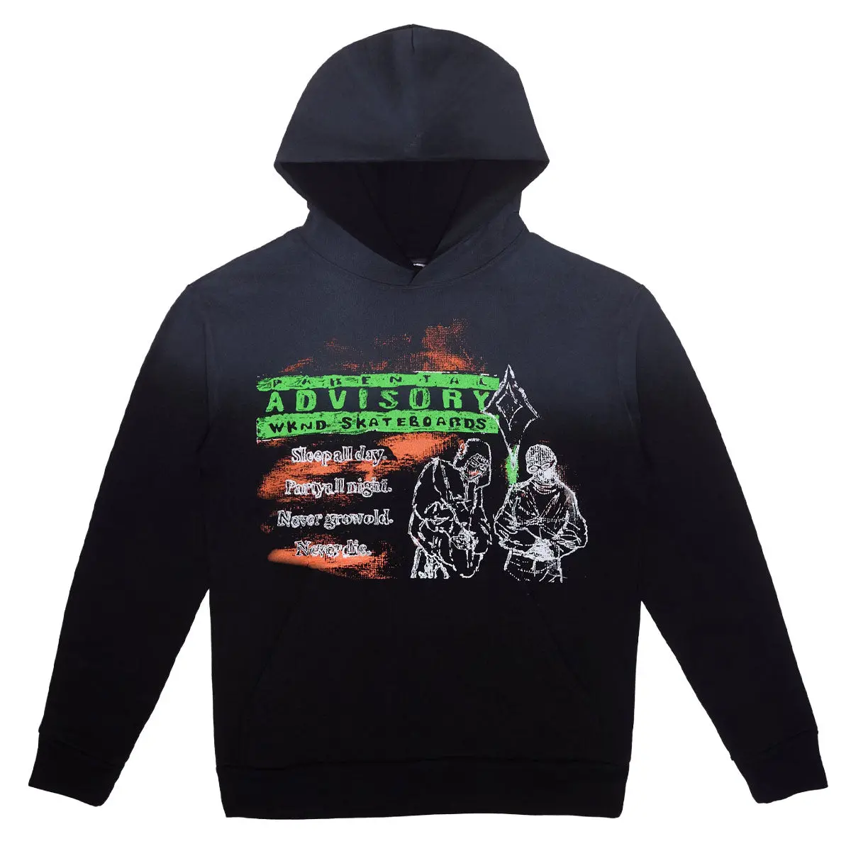 Wknd Advisory Hoodie - Black 1