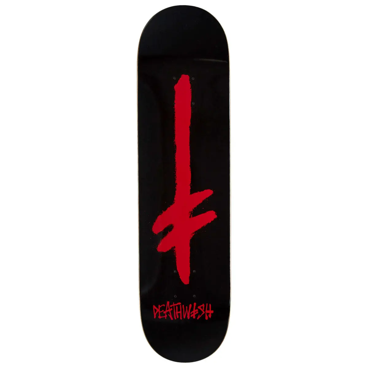 Deathwish Gang Spray Skateboard Deck - Black/Red - 8.00" 1