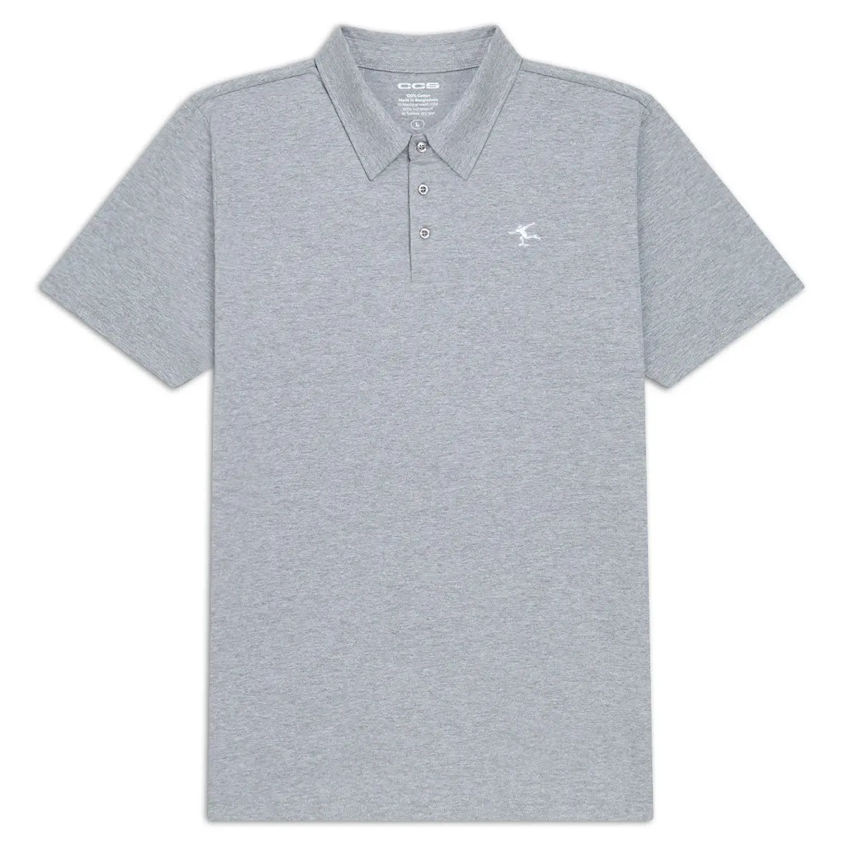 Ccs Cheap Skates Icon Polo Shirt - Heather Grey 1