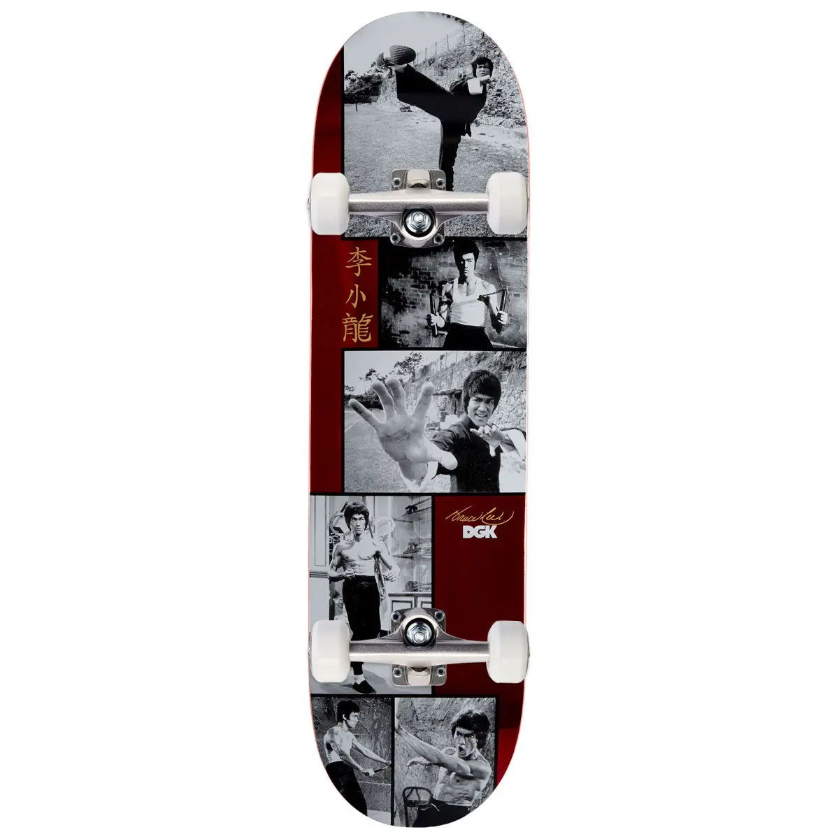 Dgk X Bruce Lee Legend Skateboard Complete - Red Foil - 8.38" 1