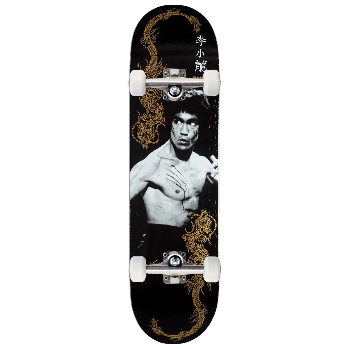 Dgk X Bruce Lee Balance Embossed Skateboard Complete - Black - 8.25" 1