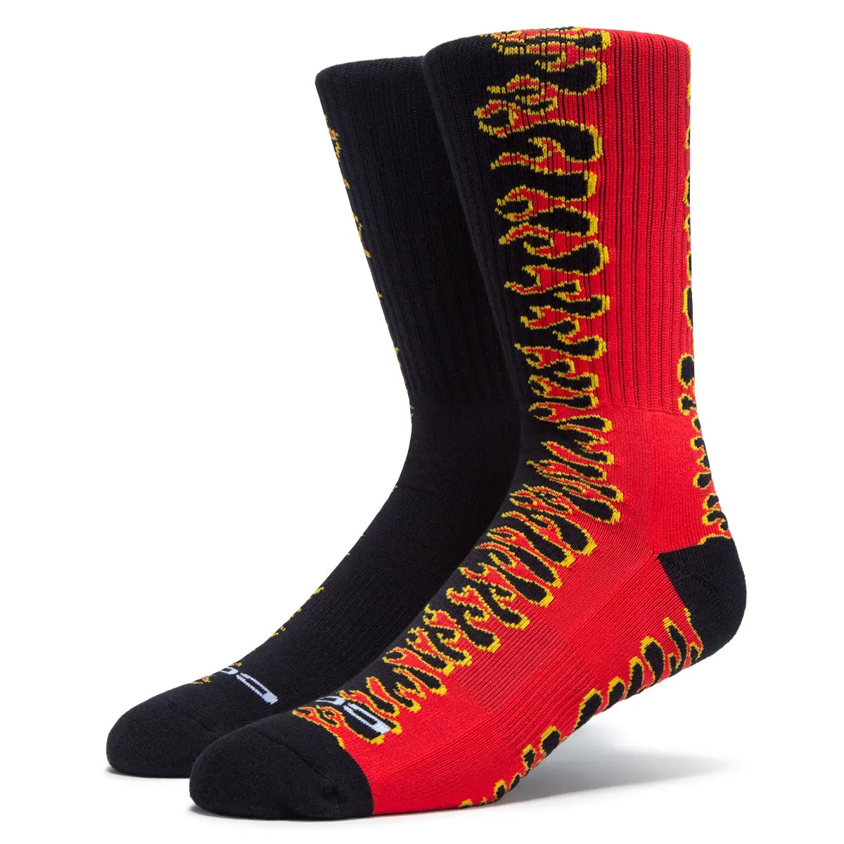 Ccs Flames Socks - Black/Red 1