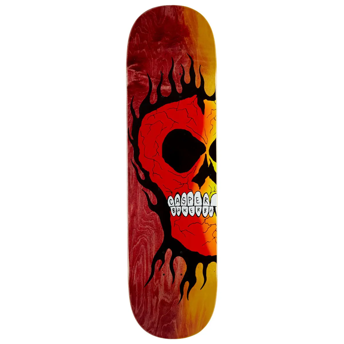 Baker Casper Brooker Rasta Skull B2 Skateboard Deck - 8.50" 1