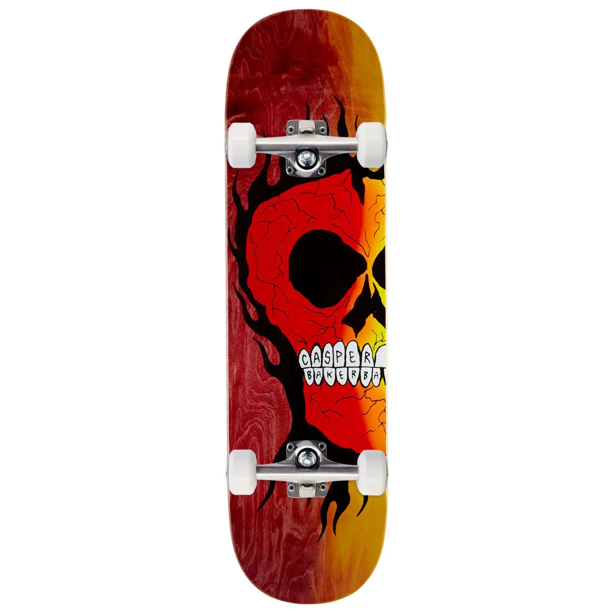 Baker Casper Brooker Rasta Skull B2 Skateboard Complete - 8.50" 1