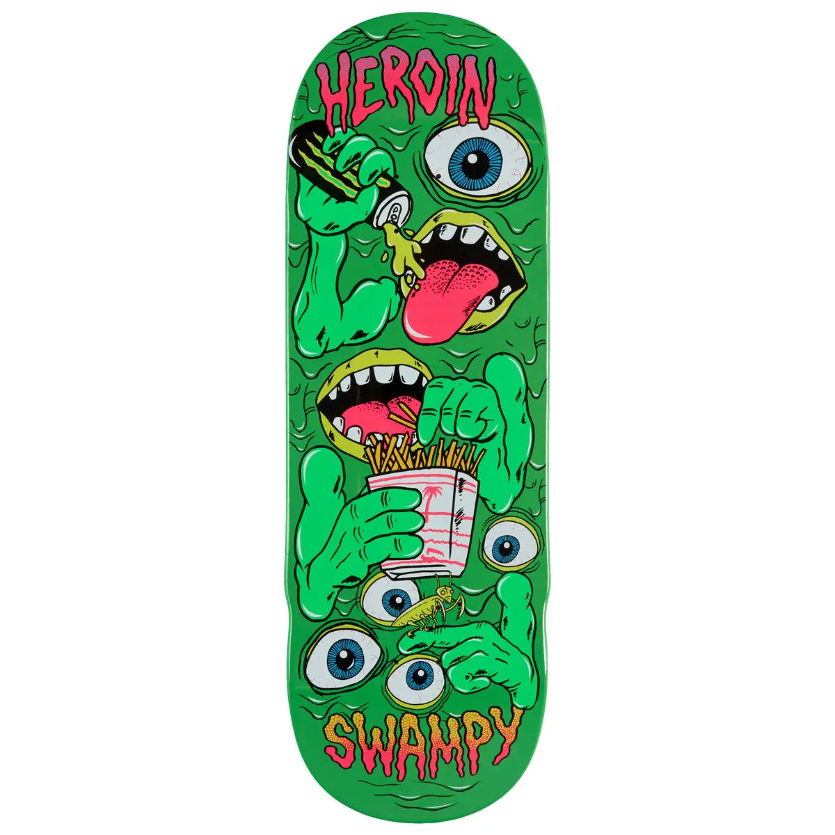 Heroin Swampy Mutate Or Die Skateboard Deck - 10.25" 1