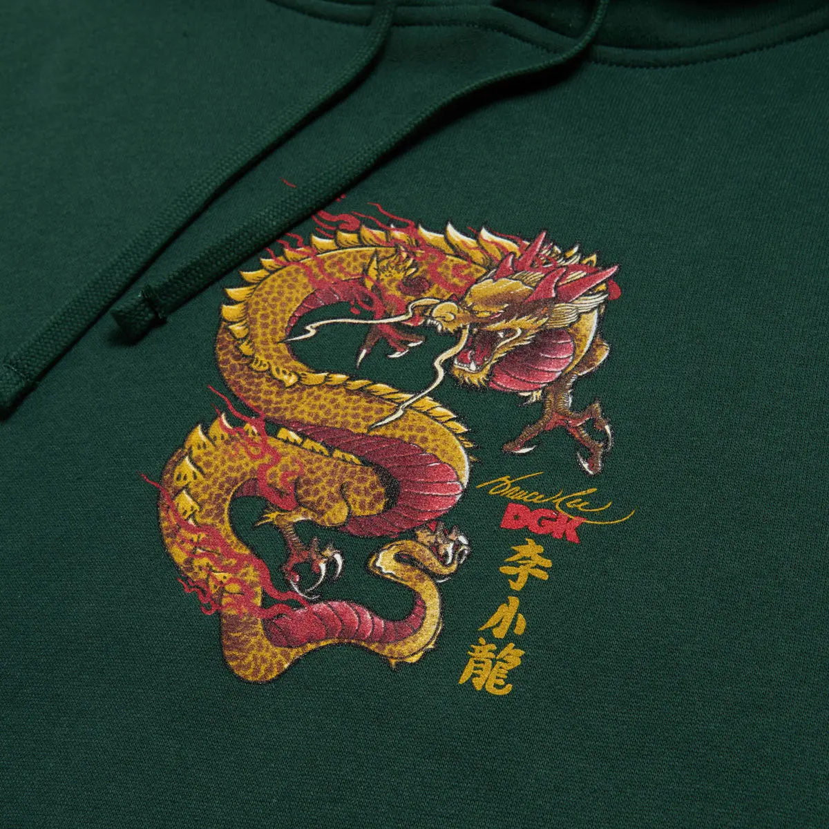 Dgk X Bruce Lee Lil Dragon Hoodie - Forest Green 3