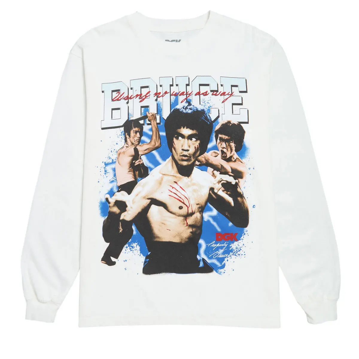 Dgk X Bruce Lee Immortality Long Sleeve T-Shirt - White 1