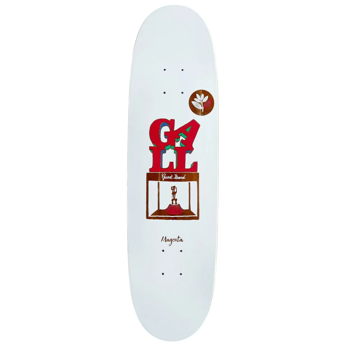 Magenta Fred Gall Guest Skateboard Deck - 8.25" 1