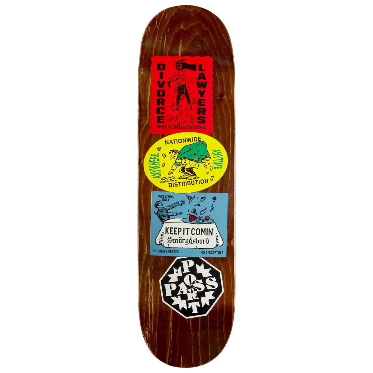 Passport Coaster Series Distribution Skateboard Deck - 8.50" 1