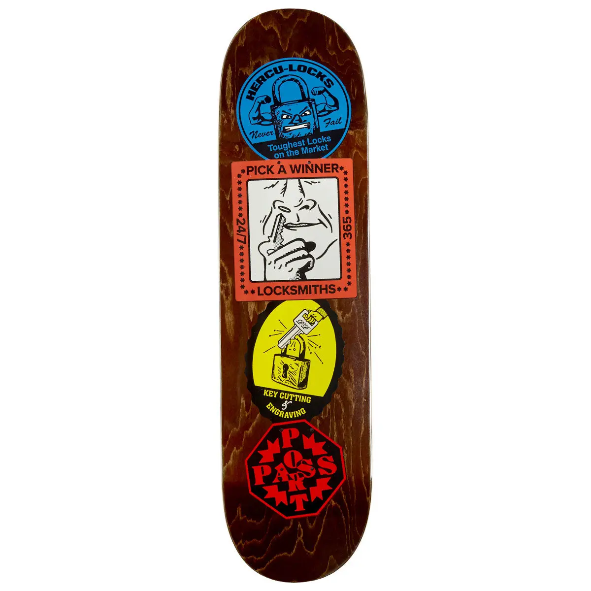Passport Coaster Series Locksmith Skateboard Deck - 8.25" 1