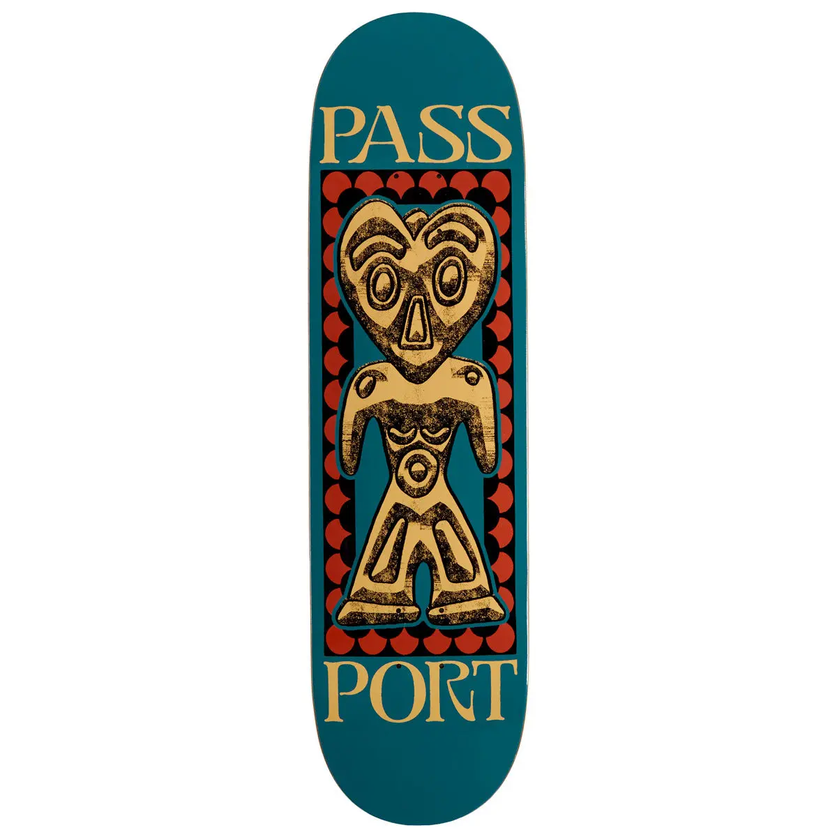 Passport Dogu Series Heart Head Skateboard Deck - 8.50" 1
