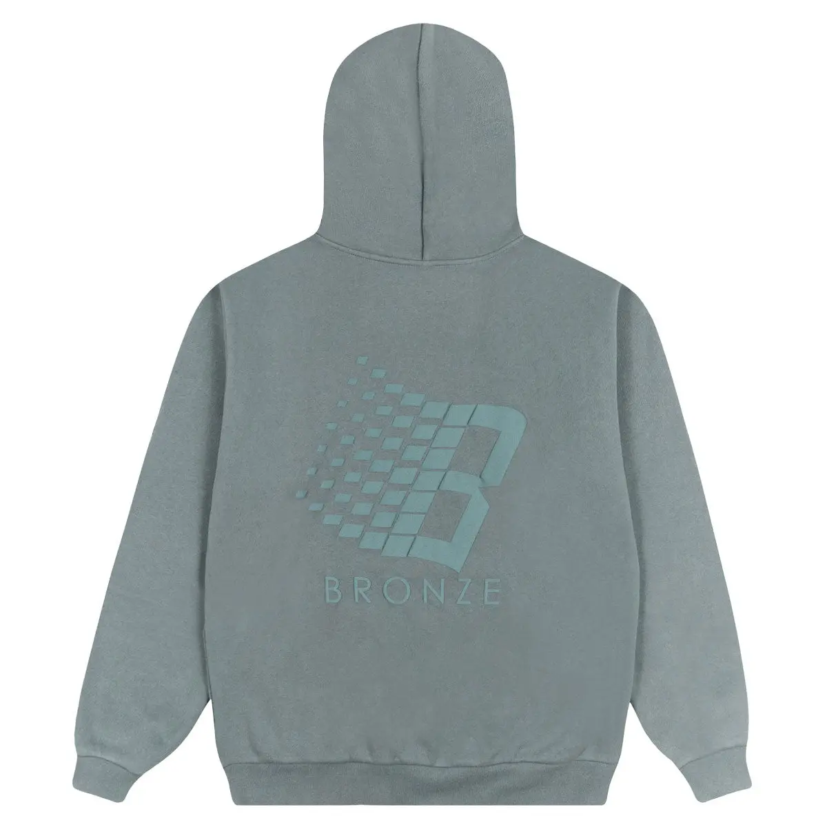 Bronze 56K B Logo Puff Print Hoodie - Blue 1